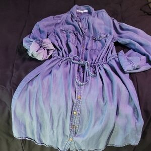 Stylish blue jean dress